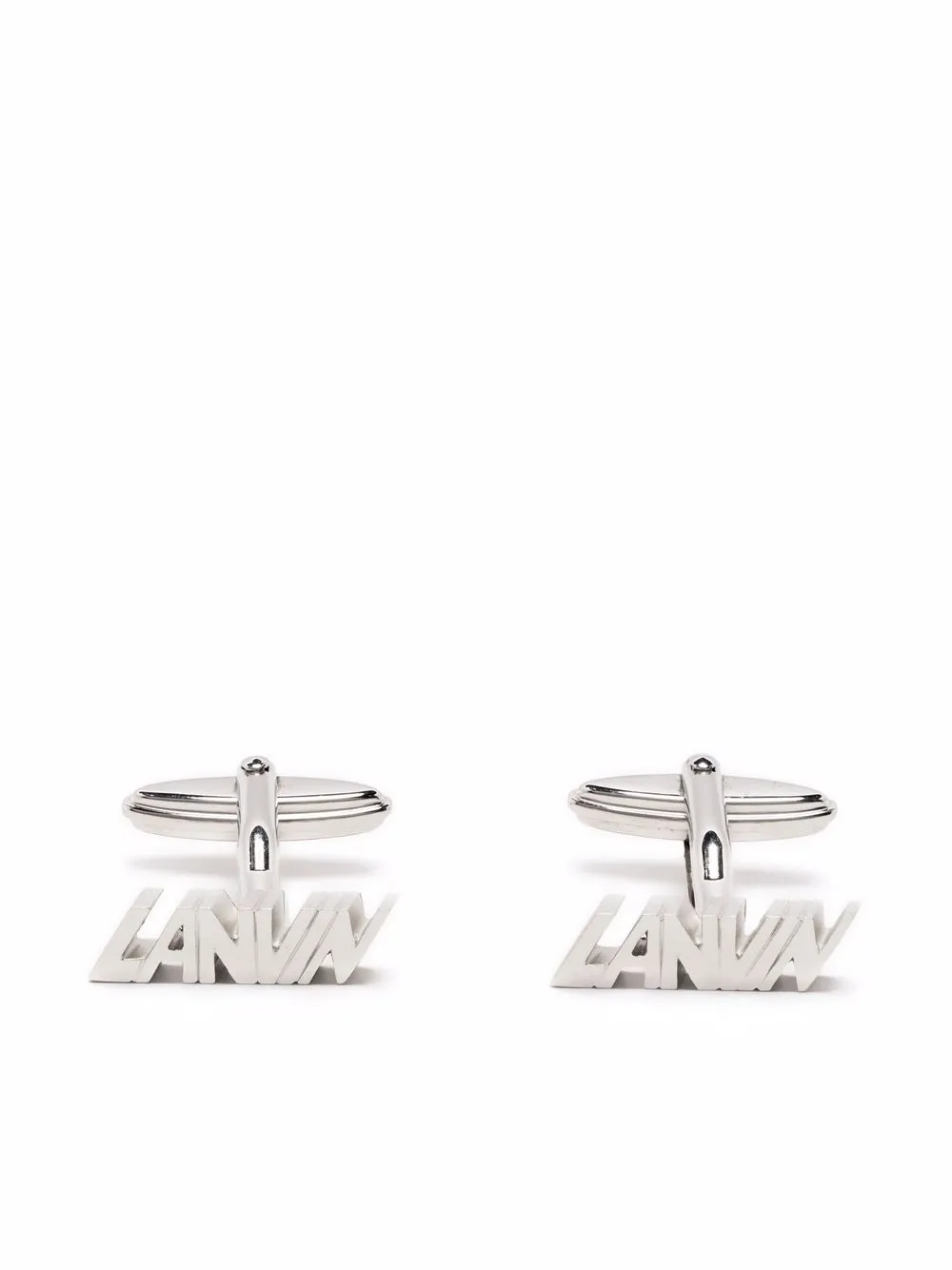 

Lanvin mancuernillas con letras del logo - Plateado