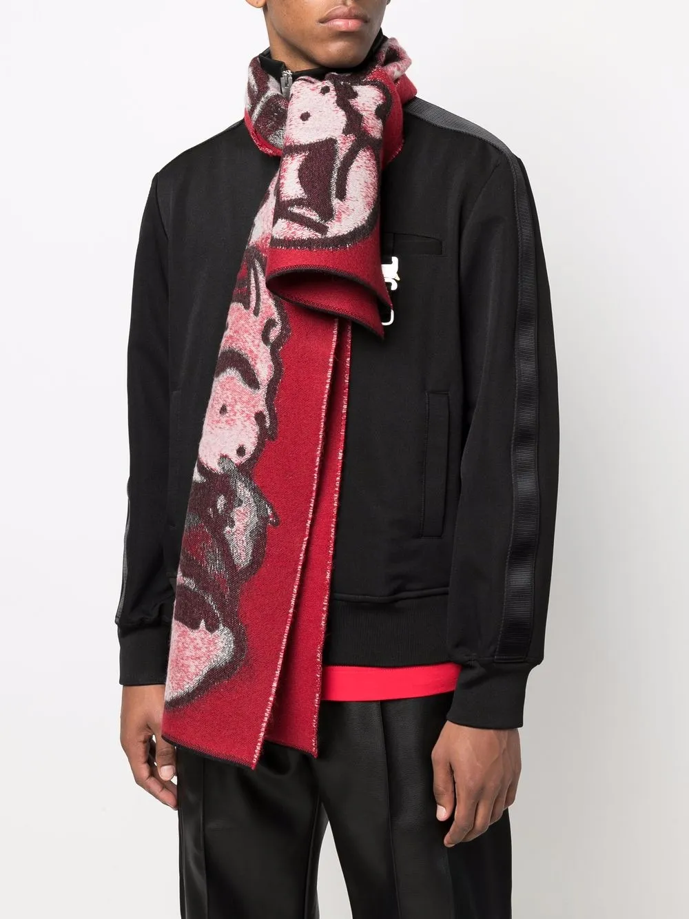 Givenchy Sjaal met print - Rood