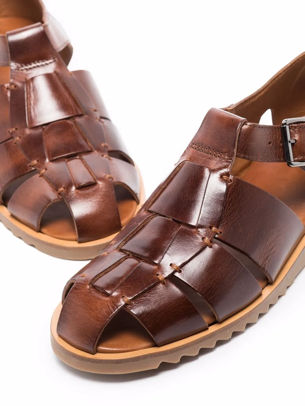 Paraboot Pacific sandalen met gesp - Bruin