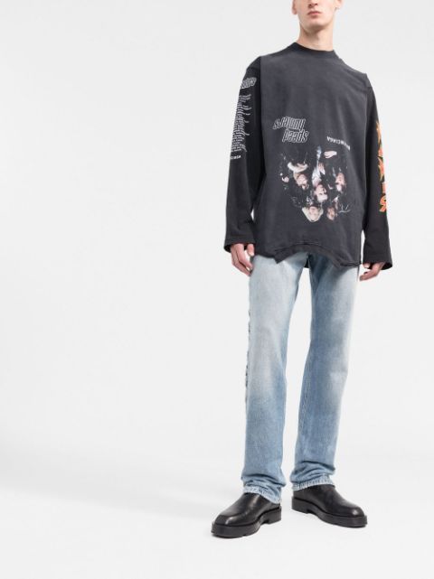 Balenciaga Upside Down long-sleeve T-shirt - Farfetch