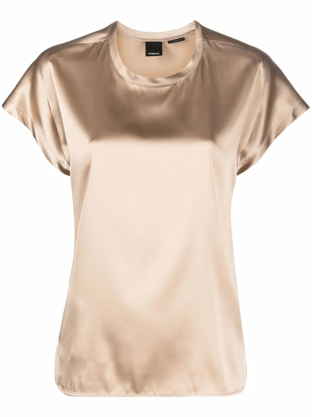 

PINKO short-sleeve silk blouse - Neutrals