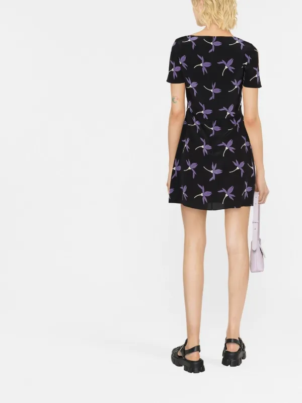 Valentino Garavani ヴァレンティノ フローラル プリーツドレス 