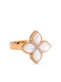 Roberto Coin 18kt rose-gold mother-of-pearl Princess Flower ring - Pink
