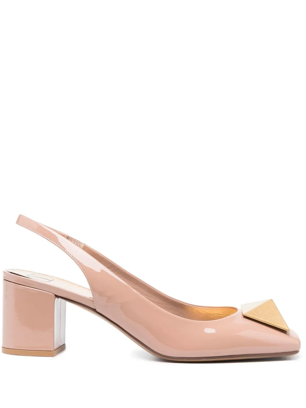 

Valentino Garavani Maxi Stud 60mm slingback pumps - Neutrals