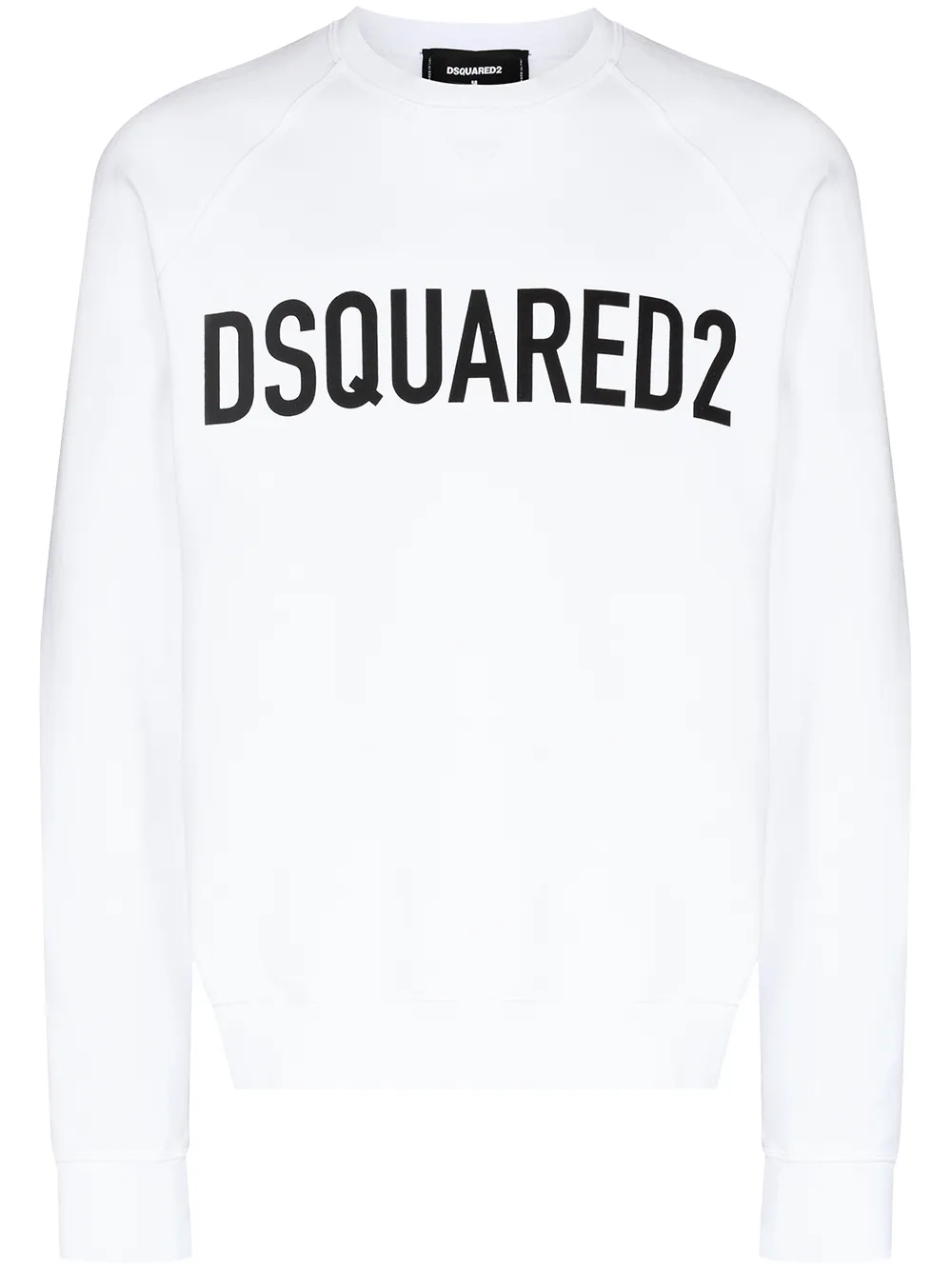 

Dsquared2 sudadera con cuello redondo y logo estampado - Blanco