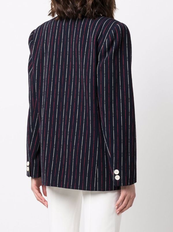 Céline Pre-Owned 1980s pre-owned Striped double-breasted Blazer