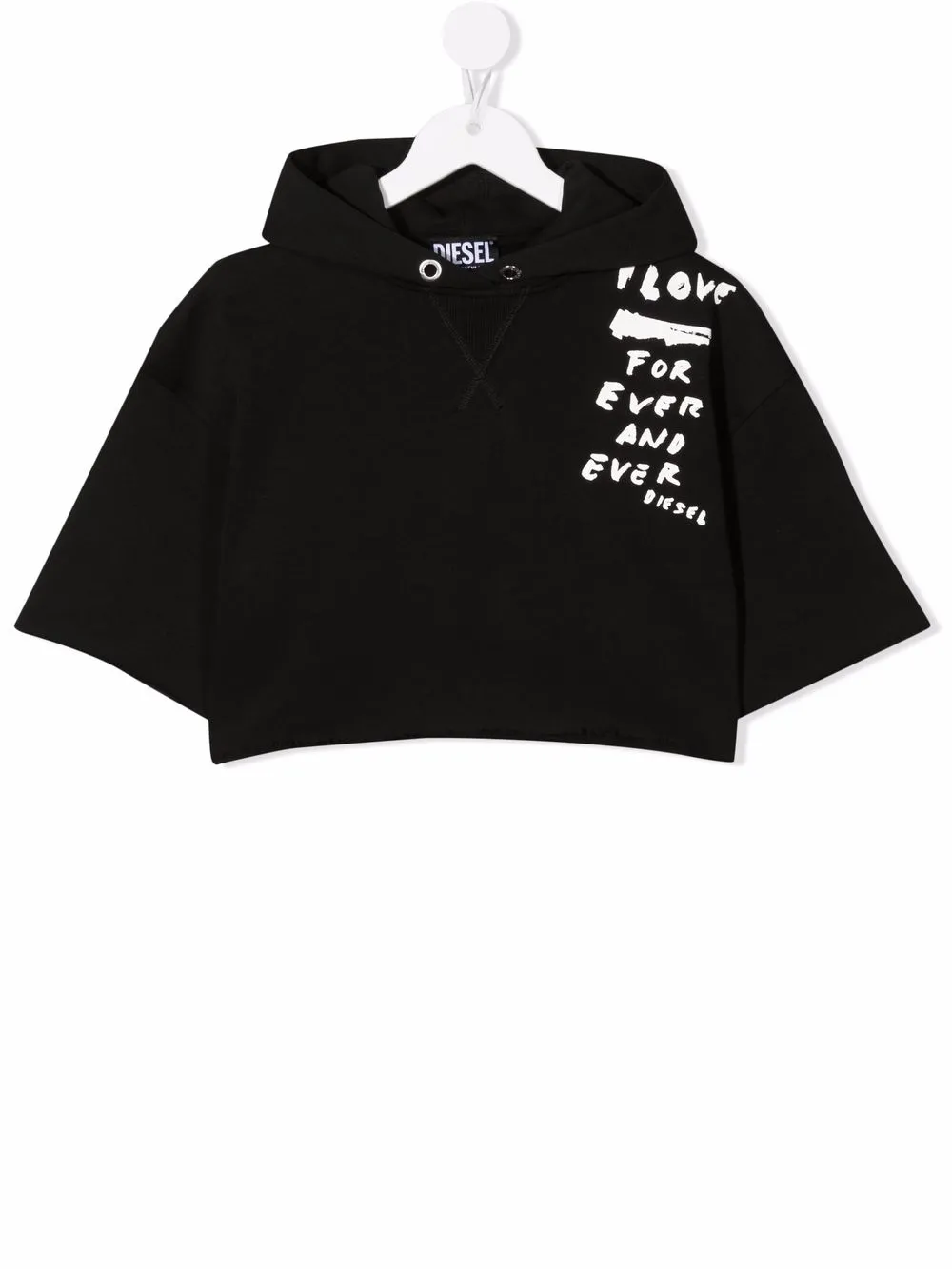 

Diesel Kids I Love Forever hoodie - Black