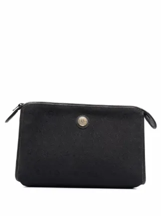 Christian Dior Pre-Owned 1980s ハニカム クラッチバッグ | ブラック