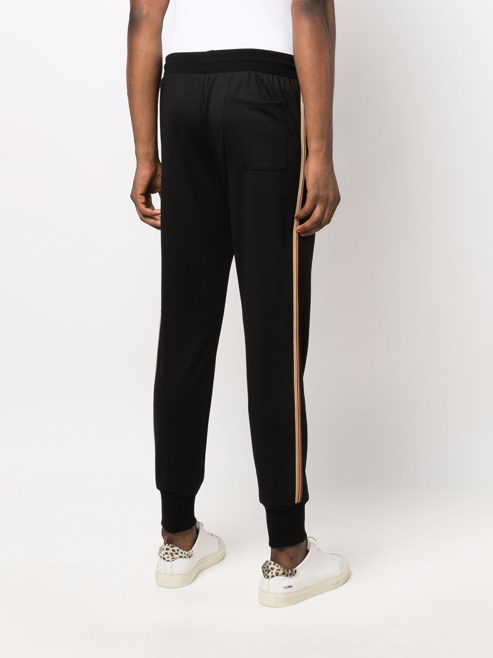 Shop Paul Smith Bliss Stripe Slim-fit Trousers In Schwarz