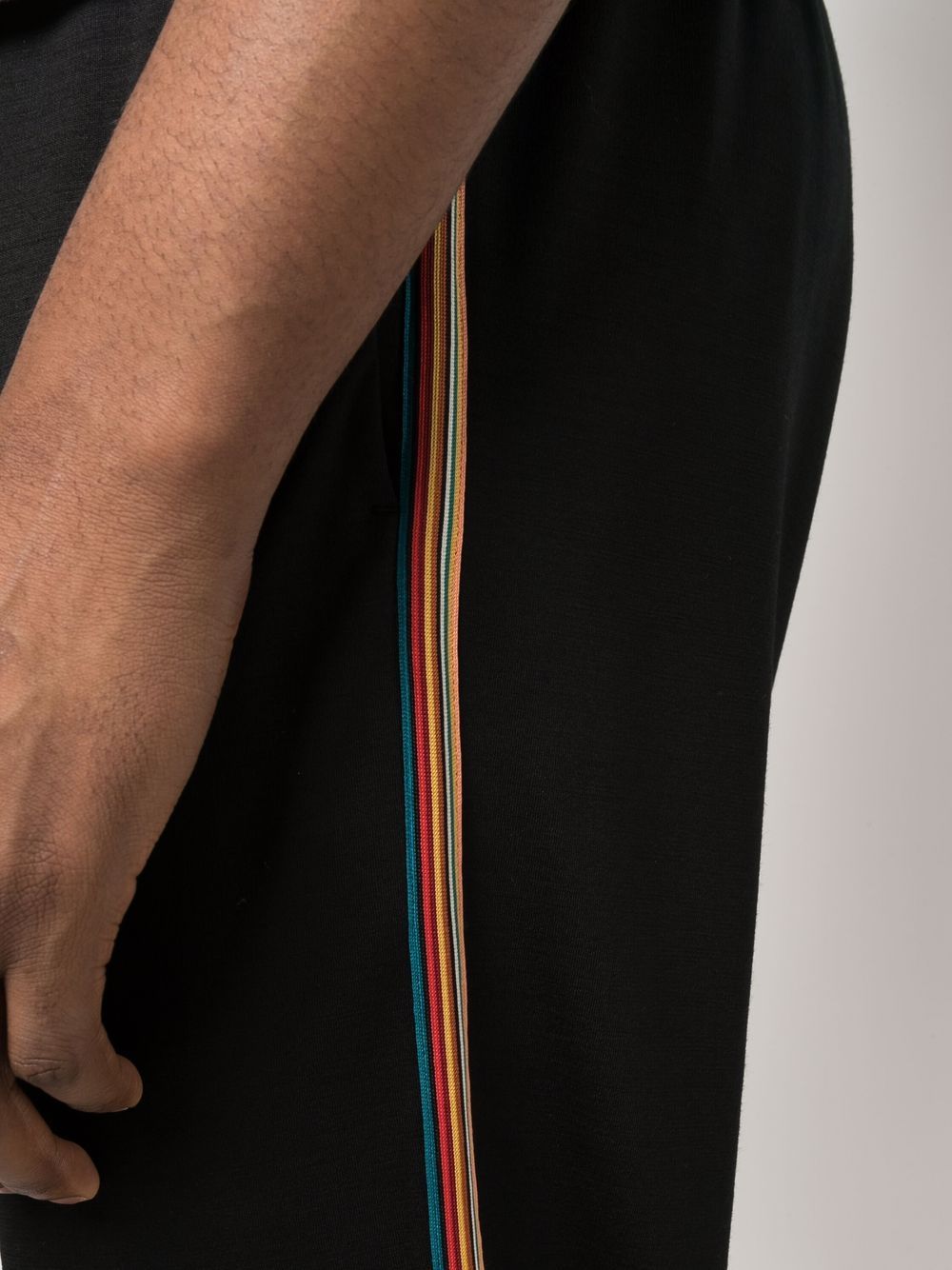 Shop Paul Smith Bliss Stripe Slim-fit Trousers In Schwarz