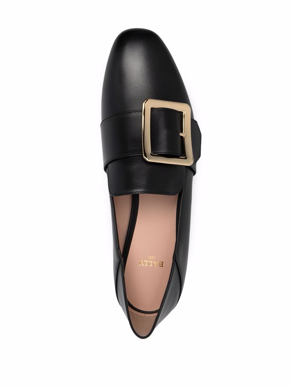 Shop Bally Janelle Buckled Loafers In Black
