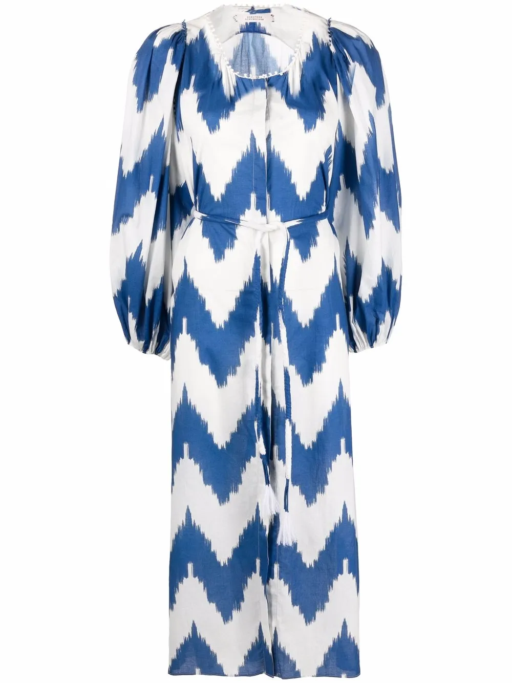 

Dorothee Schumacher vestido con motivo chevron - Azul