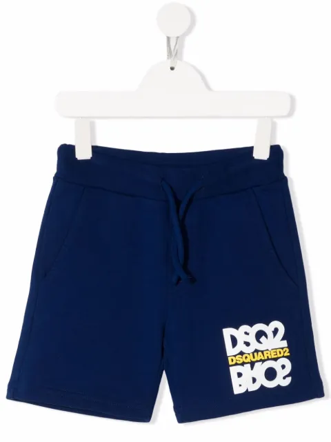 Dsquared2 Kids شورت قطن بطبعة شعار الماركة