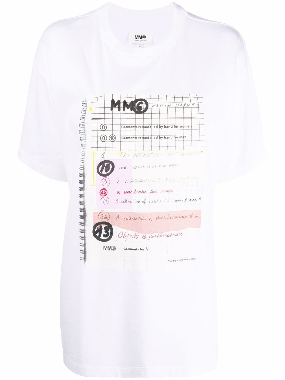 фото Mm6 maison margiela футболка с графичным принтом
