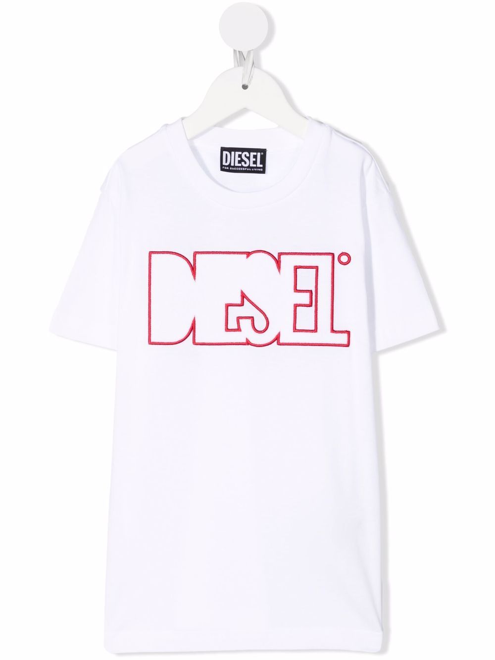 

Diesel Kids playera con logo bordado - Blanco