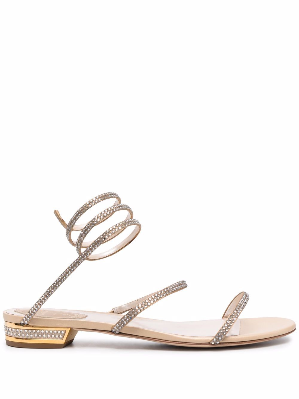 René Caovilla Cleo crystal-embellished Sandals - Farfetch