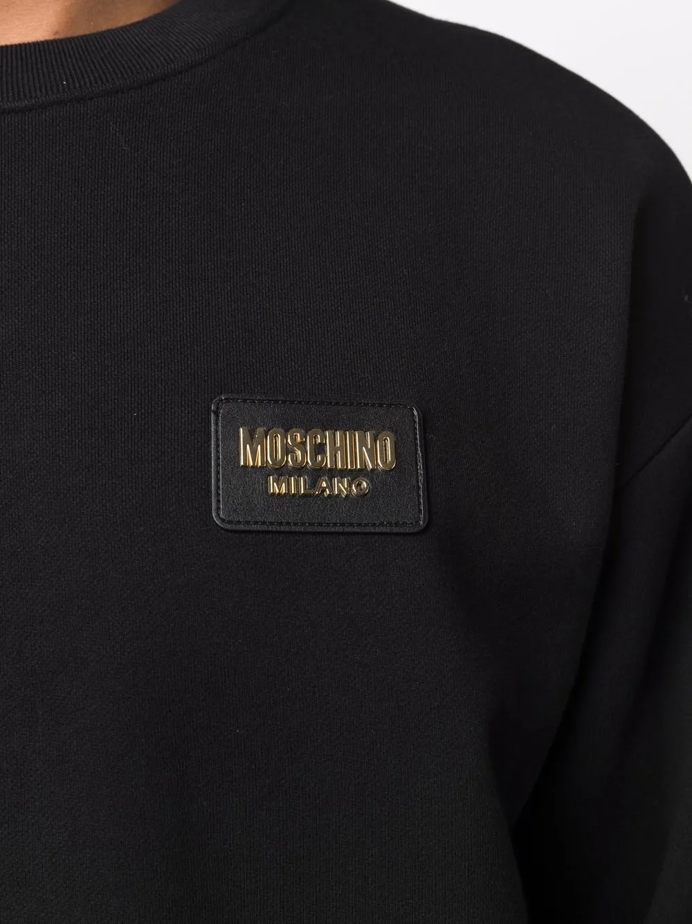 фото Moschino толстовка с нашивкой-логотипом