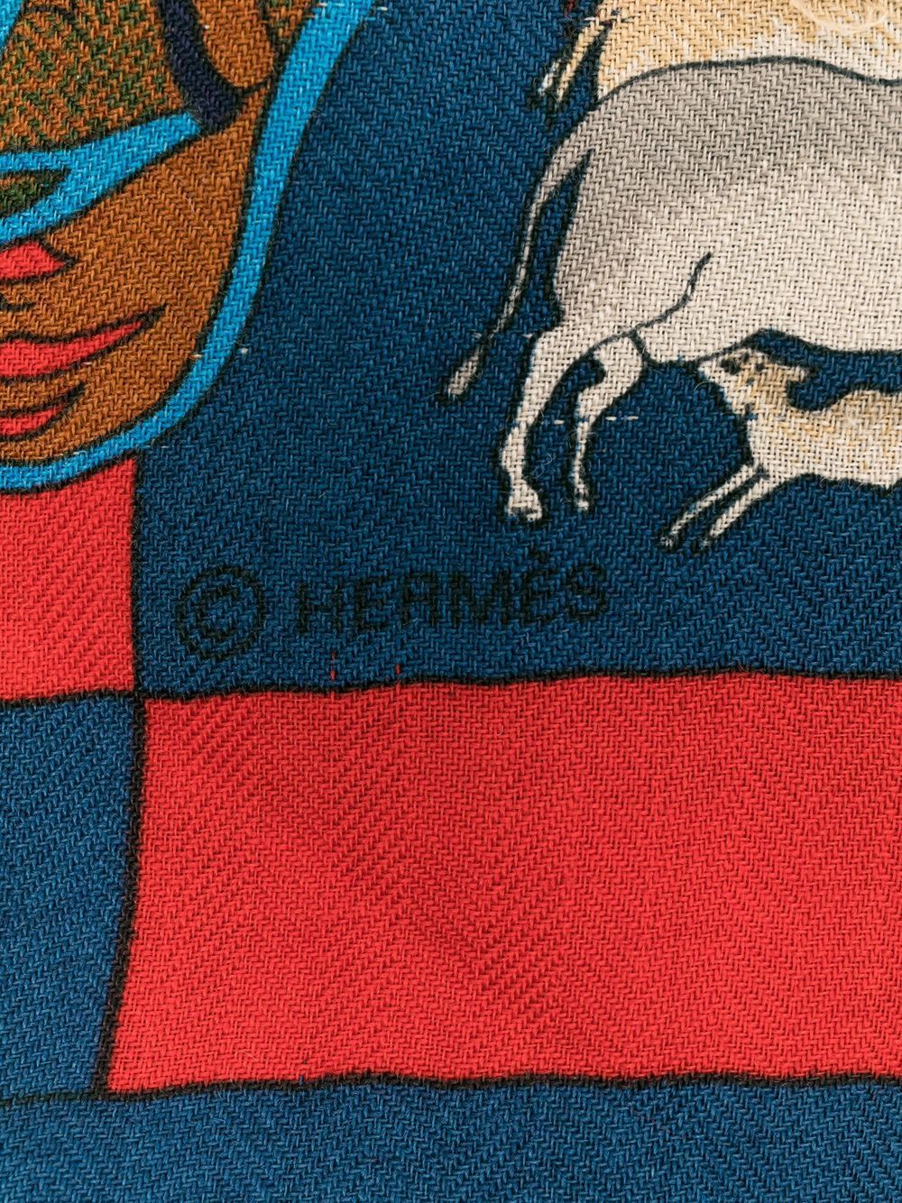 фото Hermès шаль fantaisies indiennes 1986-го года