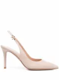 Gianvito Rossi pointed toe slingback pumps - Neutrals