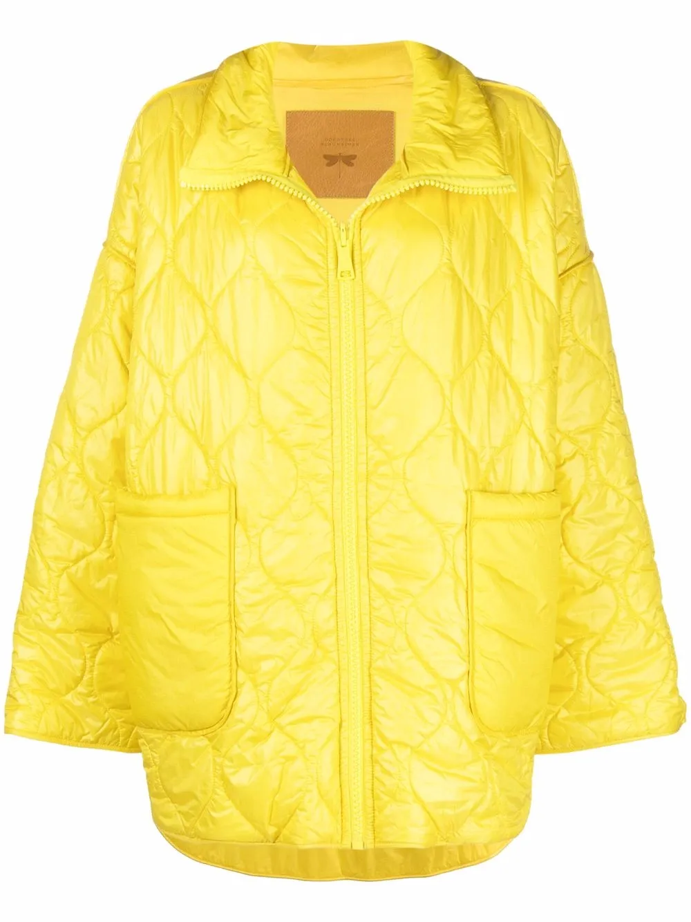 

Dorothee Schumacher quilted-finish oversized coat - Yellow