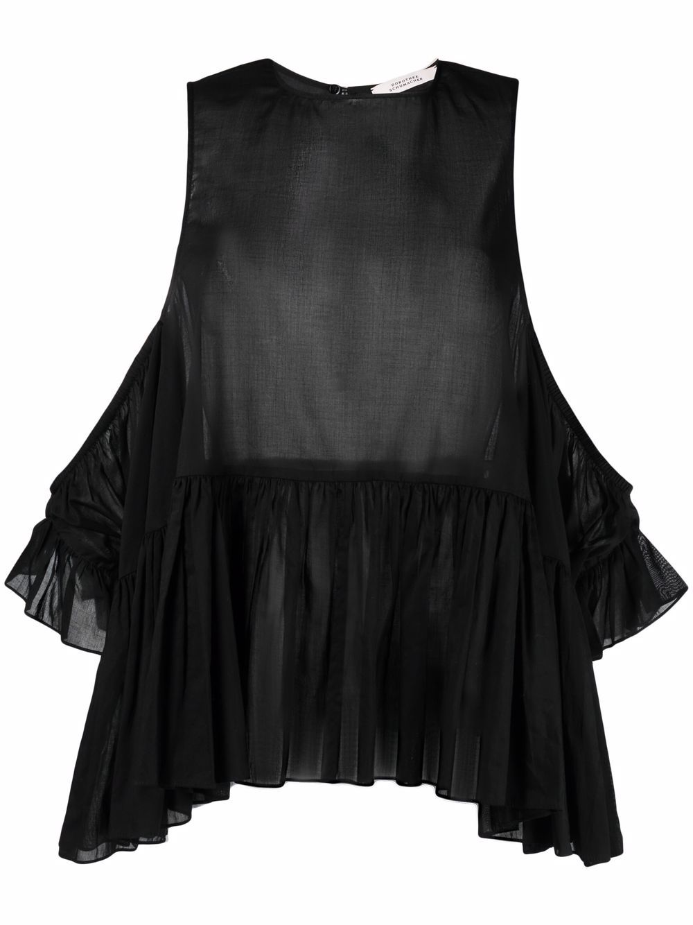 Dorothee Schumacher ruffle-detail Draped Top - Farfetch