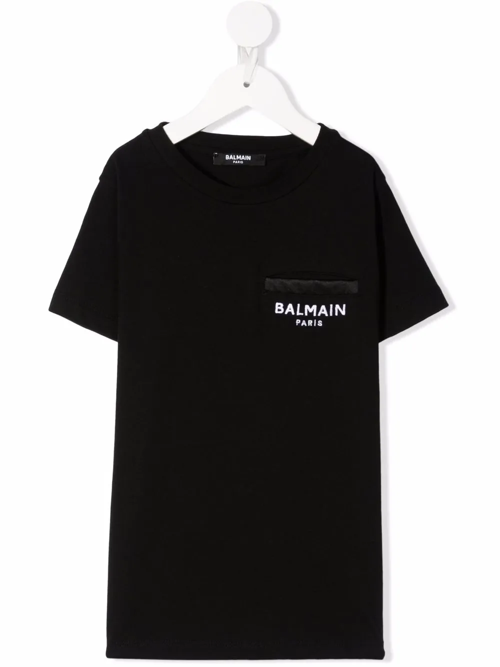 

Balmain Kids playera con logo bordado - Negro