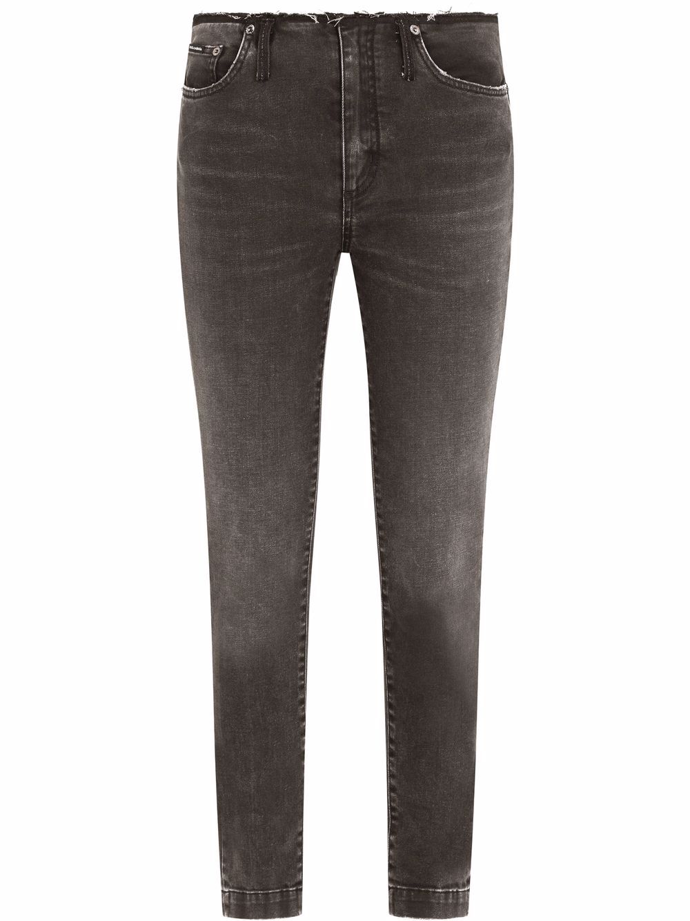 Dolce & Gabbana raw-cut skinny jeans – Black