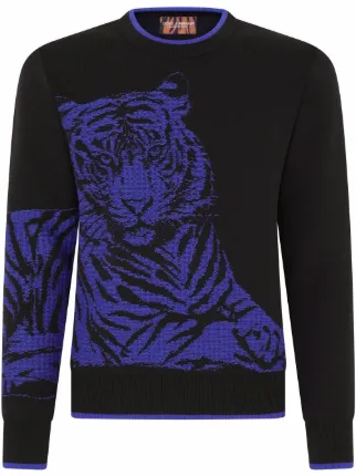 Black shop tiger jumper