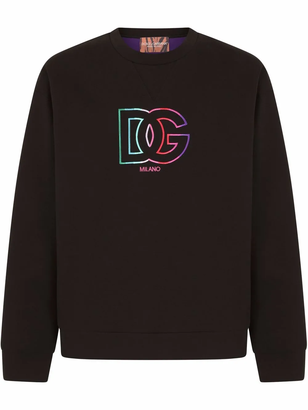 

Dolce & Gabbana suéter con logo estampado - Negro