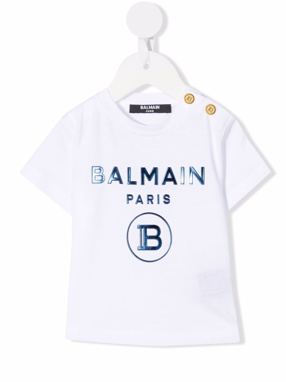 фото Balmain kids футболка с логотипом