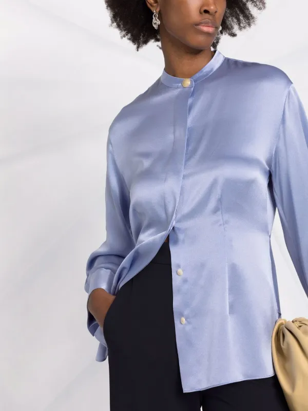 Vince long-sleeve Silk Shirt - Farfetch