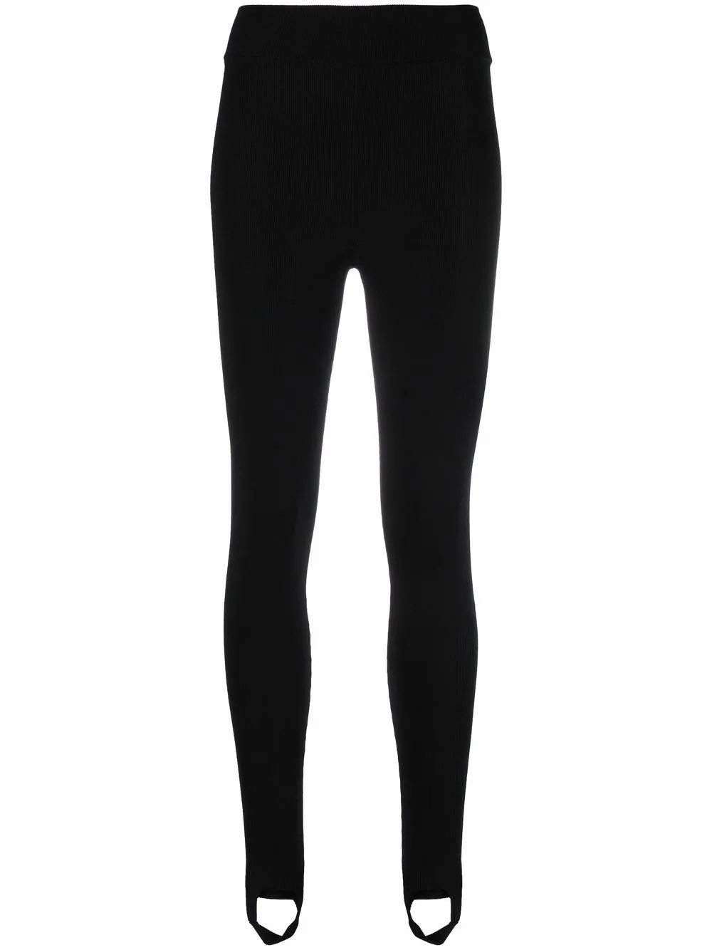 

Victoria Beckham leggins estilo fuseau de canalé - Negro