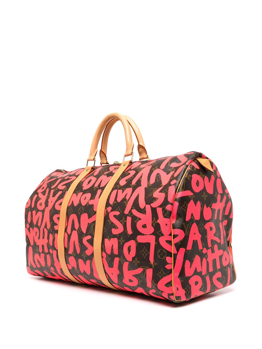 Louis Vuitton Graffiti Keepall 50 by Stephen Sprouse - Pink