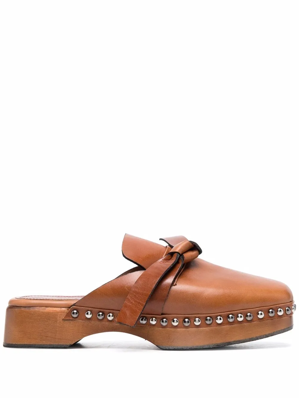 

Dorothee Schumacher knot-detail clog mules - Brown