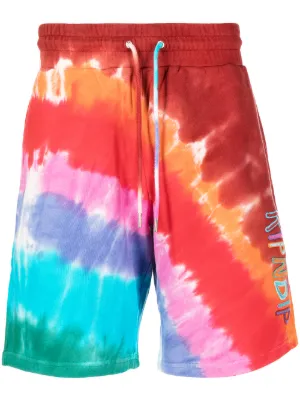 Rosso Shorts sportivi con fantasia tie dye Farfetch Uomo Sport & Swimwear Abbigliamento sportivo Shorts sportivi 
