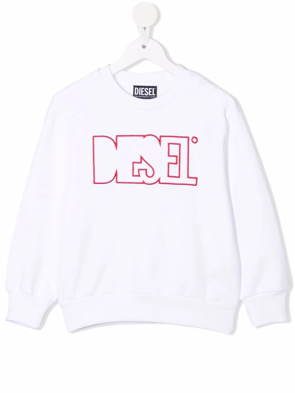 

Diesel Kids embroidered-logo sweatshirt - White