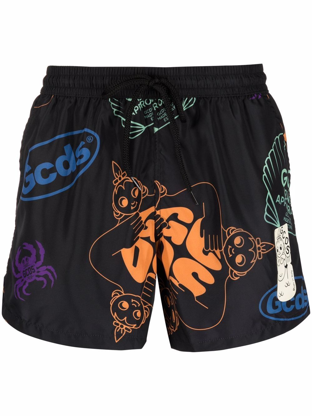 

Gcds logo print swim shorts - Black