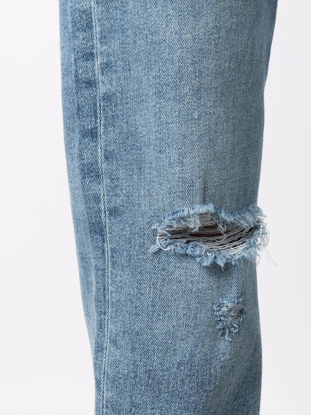 Shop Rag & Bone Ripped-detail Cropped Jeans In Blau