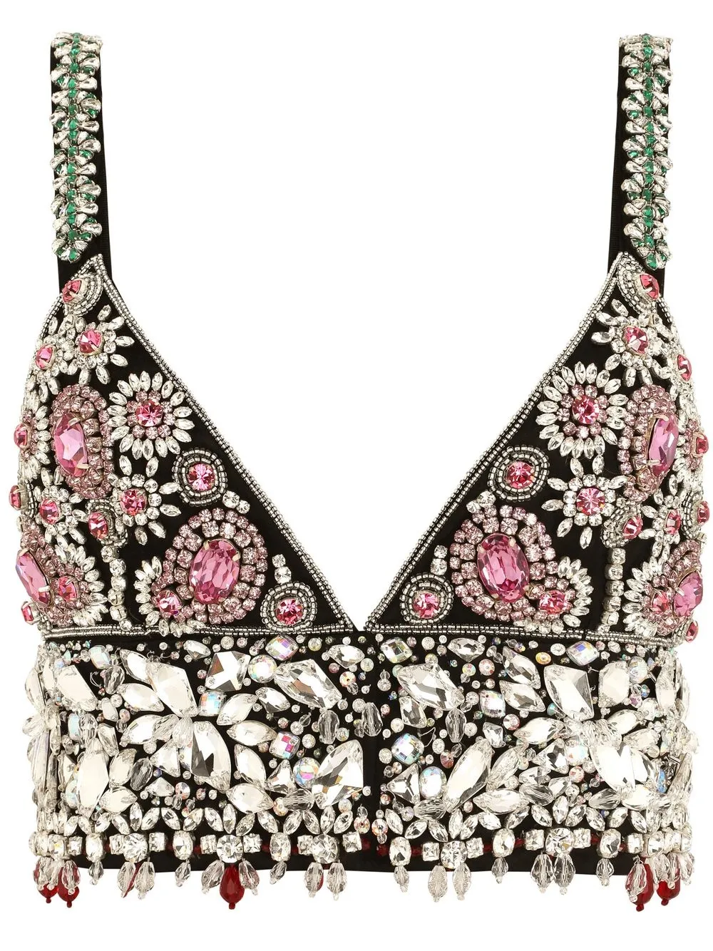 Dolce & Gabbana Verfraaide bralette Zwart