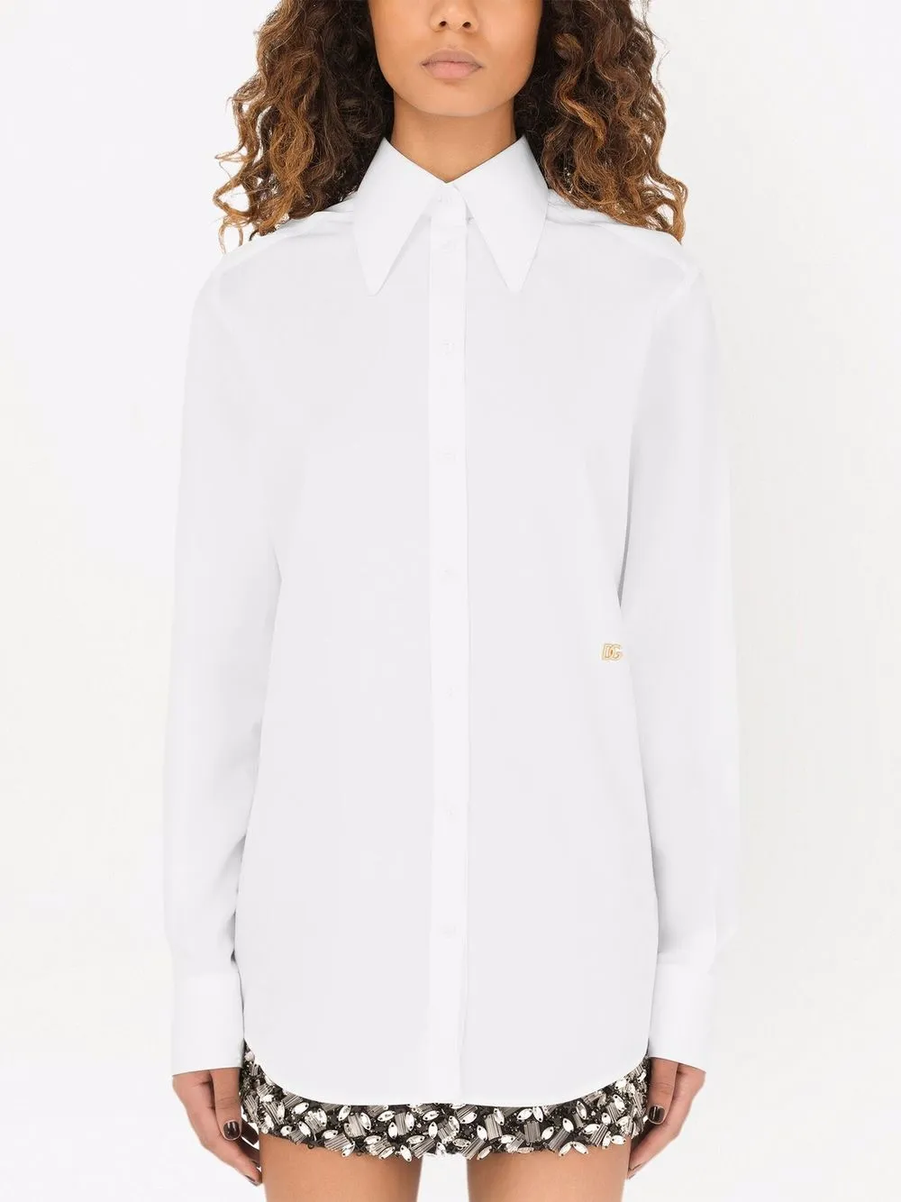 DG-logo poplin shirt