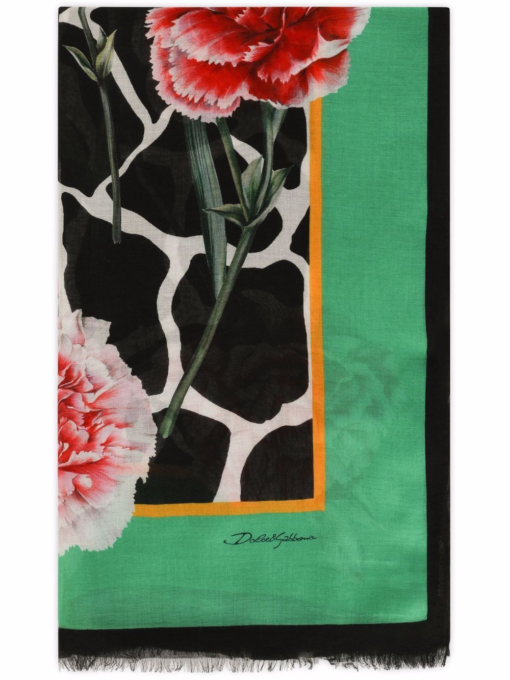 фото Dolce & gabbana шарф с цветочным принтом