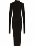 Dolce & Gabbana pussy-bow midi dress - Black