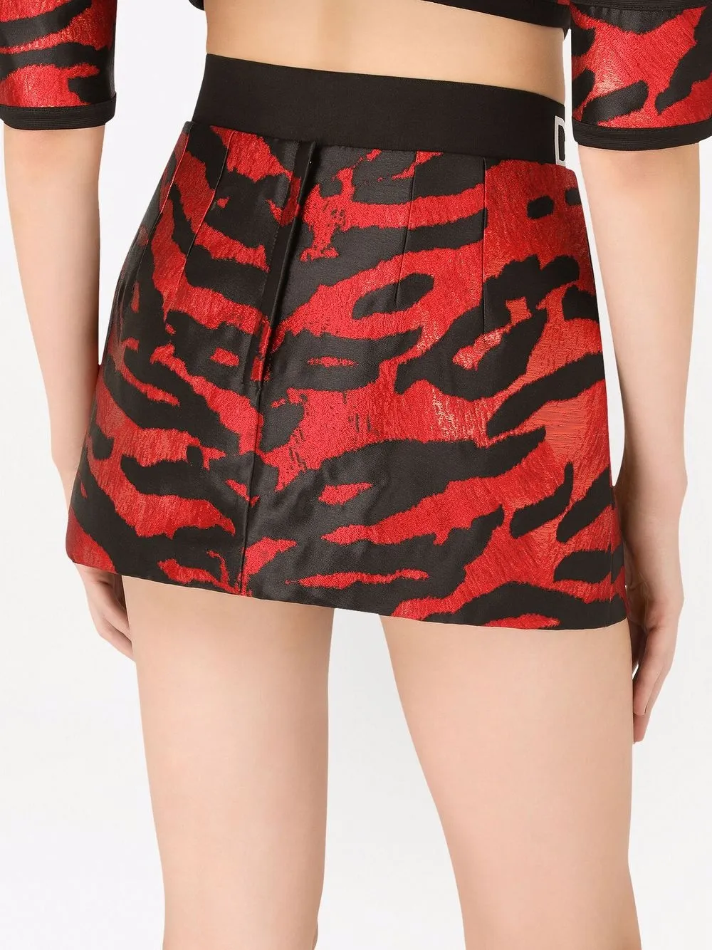 Farfetch Donna Abbigliamento Gonne Minigonne Minigonna con stampa Rosso 