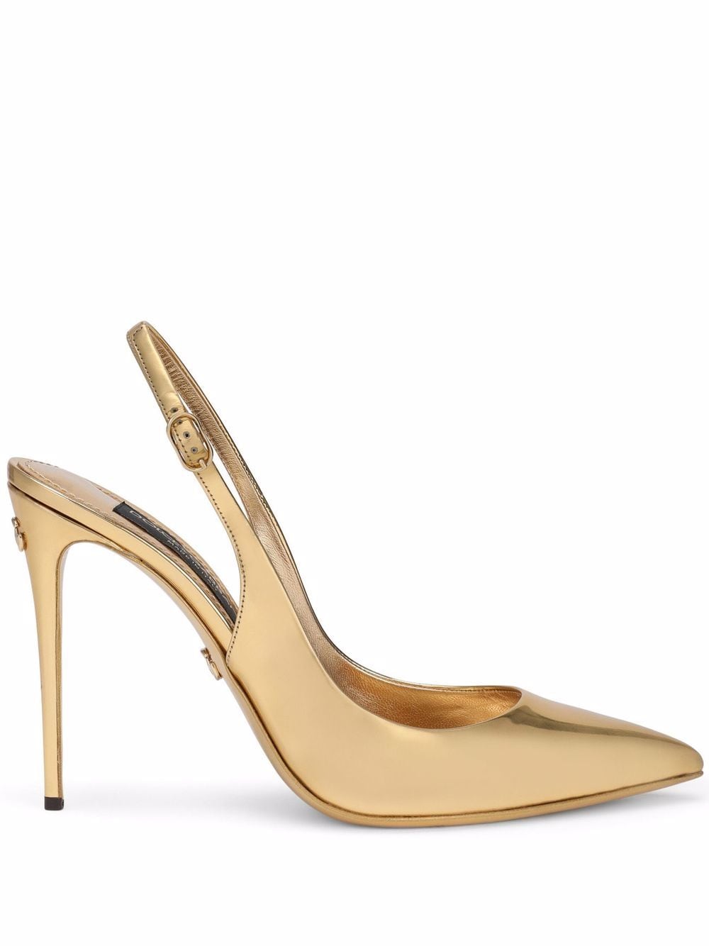Dolce & Gabbana metallic-effect pointed-toe Pumps - Farfetch