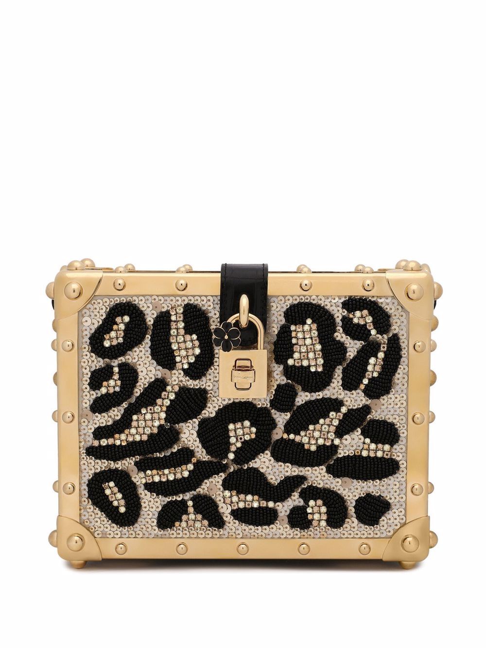 Dolce & Gabbana Dolce Box leopard-pattern shoulder bag - Neutrals