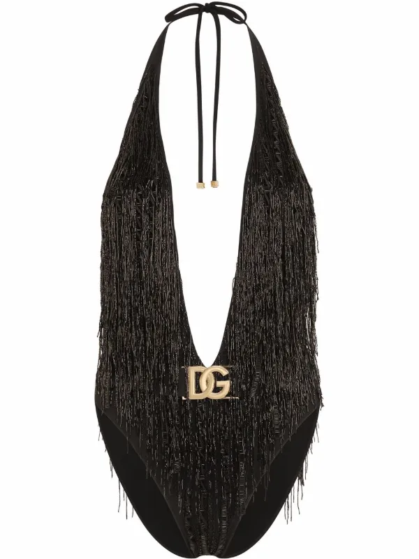 Dolce & Gabbana ドルチェ＆ガッバーナ プランジネック水着 - FARFETCH