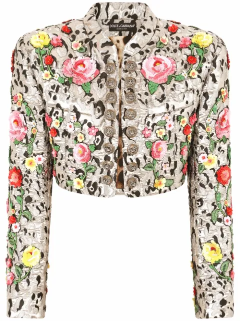 Dolce & Gabbana Spencer embroidered jacquard jacket