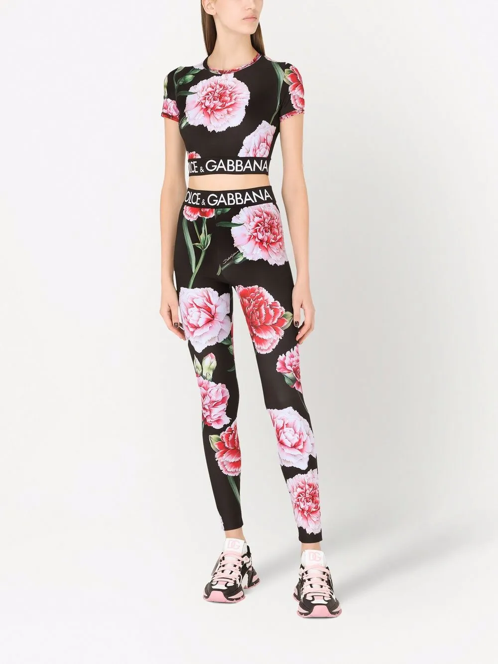 Dolce & Gabbana floral-print cropped T-shirt | T-Shirts & Jersey Shirts | Image 2