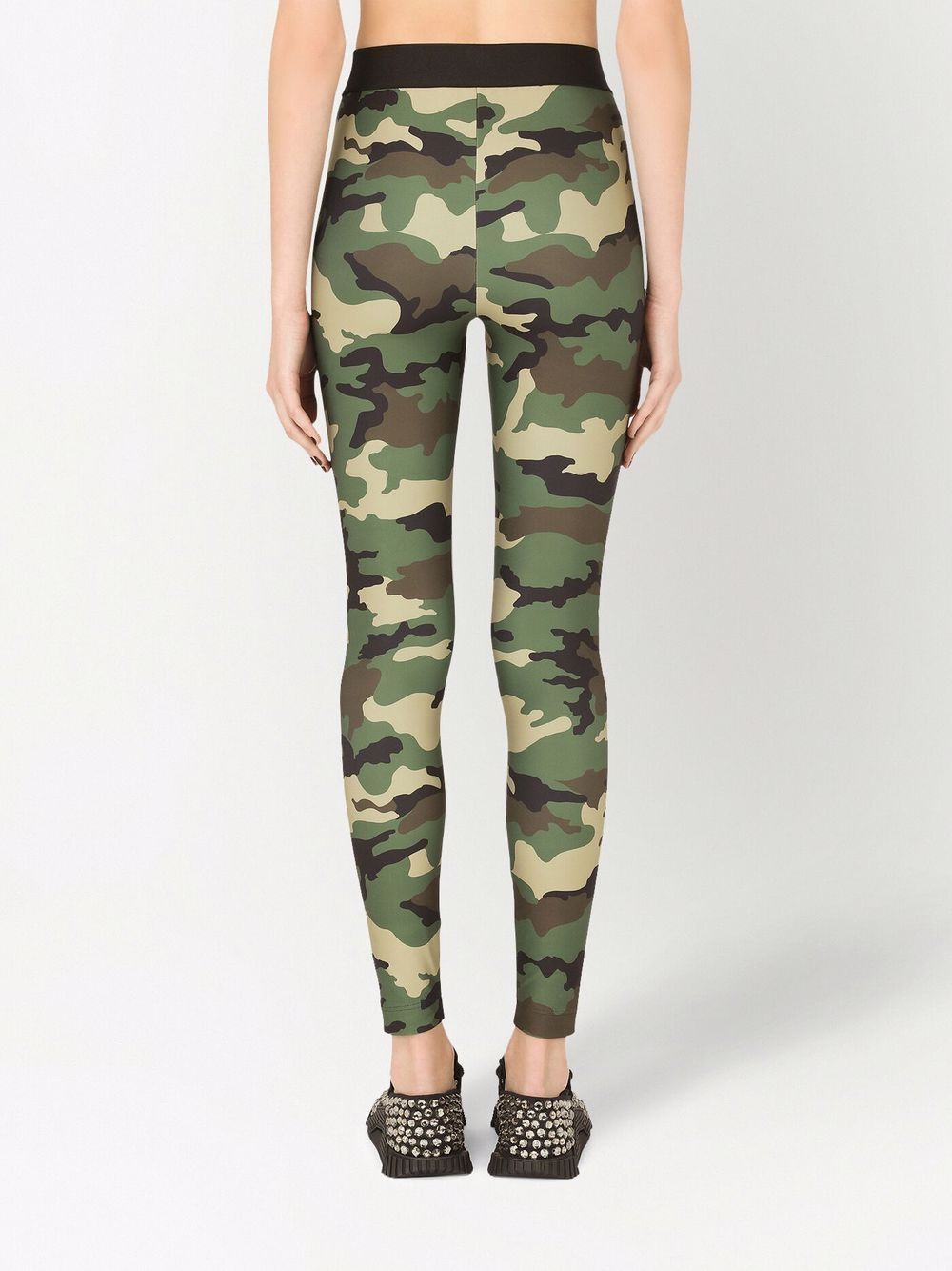 Dolce & Gabbana logo-waistband camouflage-print Leggings - Farfetch