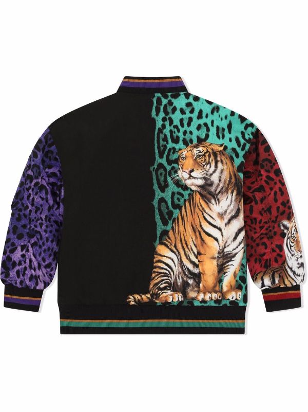 Athletic uddrag killing Dolce & Gabbana Kids tiger-print Bomber Jacket - Farfetch